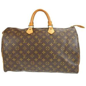 Authentic Louis Vuitton Satchel Bag Speedy 40 Monogram Used LV Handbag Vintage